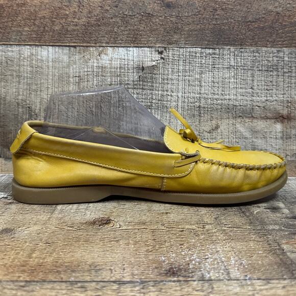 Bed Stu Anthropologie Helena Moccasin Loafer Mustard Yellow Size 9.5 - Picture 3 of 12